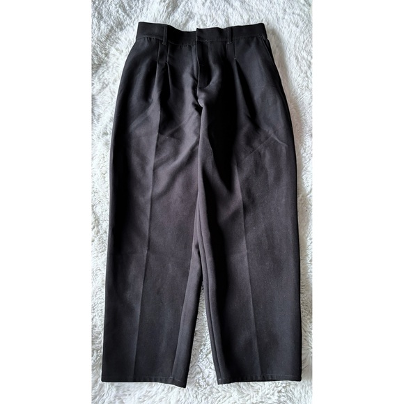 NWOT Express Super High Waisted Belted Pleated Ankle Pant Black - Medium NO Belt - Picture 6 of 13